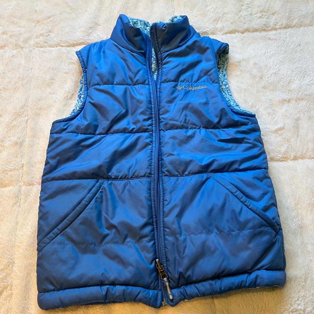 Columbia Blue reversible Puffer Vest (kids)